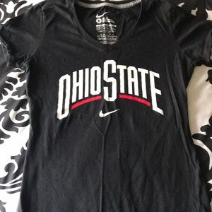 Ohio State V Neck Short Sleeve Shirt